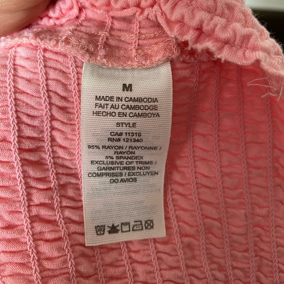 Garage ruched OTS crop top - Picture 4 of 4